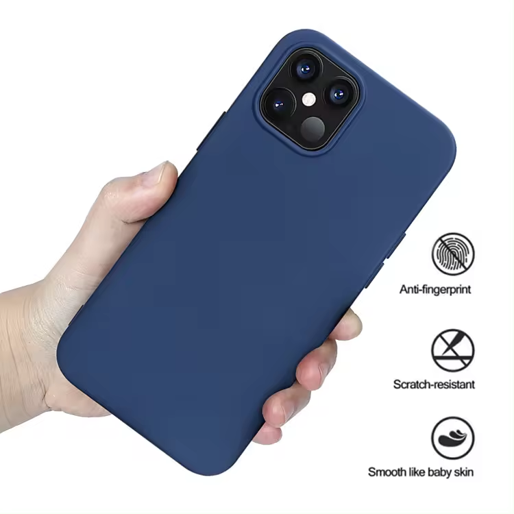 anti-fingerprint silicone phone case