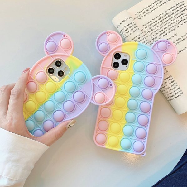 bubble fidget toys silicone phonecase