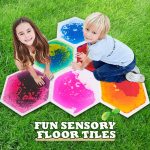 Liquid sensory floor tiles