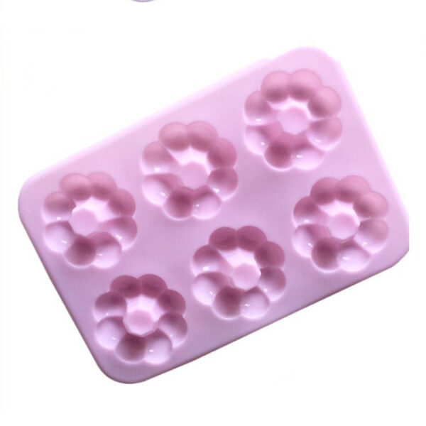 Custom 6-Cavity Cake Chocolate Jelly Pudding Dessert Mould Silicone Cake Baking Pan Donut Mold - Image 3