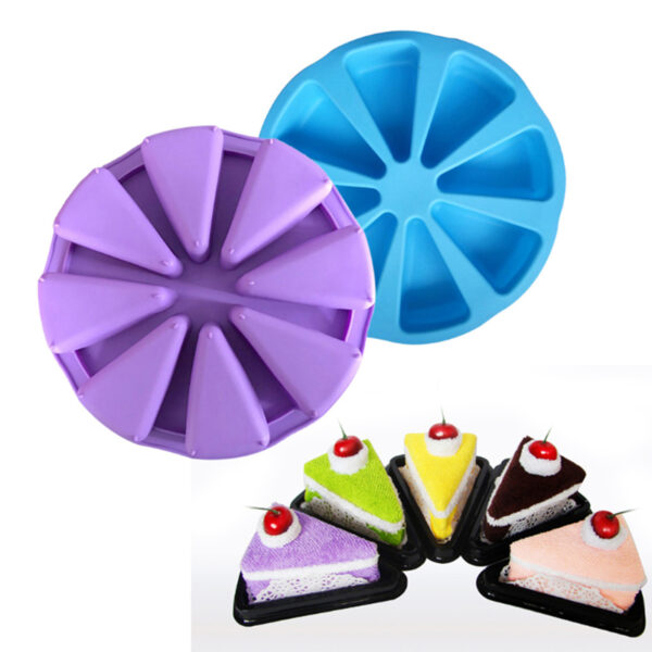 Food Grade Silicone Pasteleria 8 Cavity Round Cake Pan Scone Baking Tools Cake Mold - Image 4