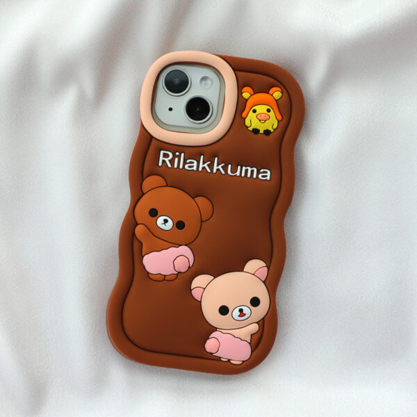 New Fashion Design Wavy Edge Young Lover Silicone Phone Case for iPhone 15 Pro Max Anti Fall Protect Cover - Image 2