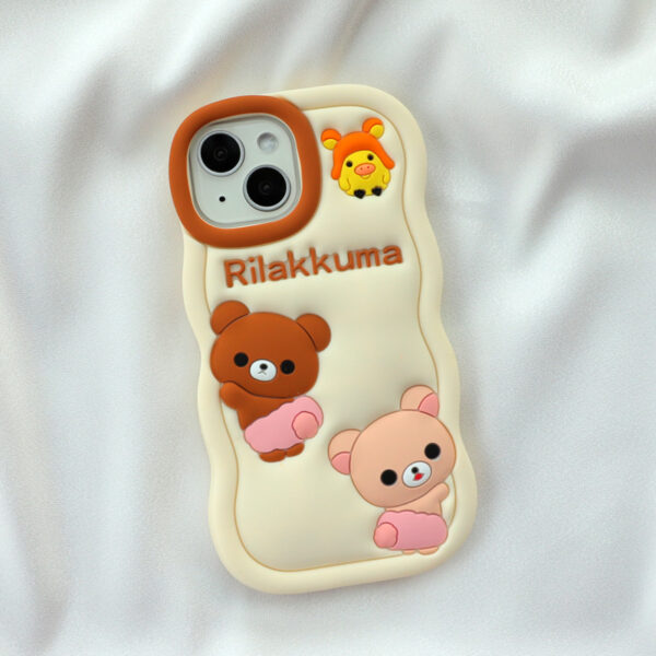 New Fashion Design Wavy Edge Young Lover Silicone Phone Case for iPhone 15 Pro Max Anti Fall Protect Cover - Image 3
