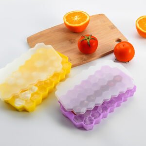 Factory Manufacture Eco Friendly Honeycomb Mould High Quality Food Grade Silicone Ice Cube Mold Silicon Sphere Ice Cube Trays