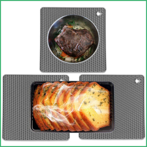 Factory Customized Silicone Rubber Oven Heat-resistant Mat Table Placemat for Kitchenware