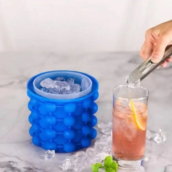Silicone Ice Bucket, Ice Maker, Silicone Ice Cube Maker, Round Large Silicone Ice Wine Bucket