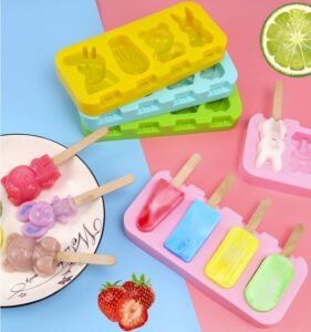 Food Grade Foot Print Shape Ice Cream Popsicle Mold Silicone for Kids DIY Ice Cream Mould