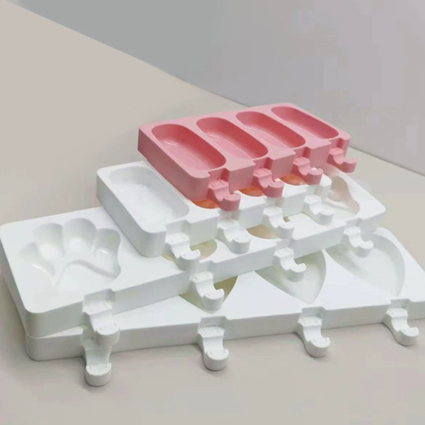 4-Hole DIY Popsicle Ice Cream Maker Silicone Mold for Homemade Ice Cream Tools - Image 3