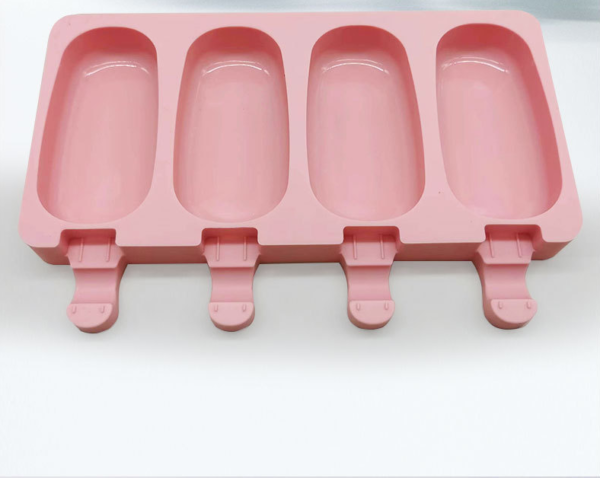 4-Hole DIY Popsicle Ice Cream Maker Silicone Mold for Homemade Ice Cream Tools - Image 2