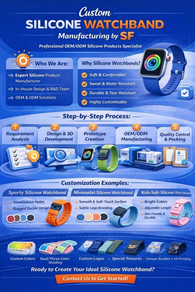 How SF Customizes Premium Silicone Watchband Solutions for Global Brands
