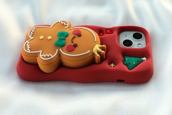 3D Gingerbread Man Mobile Phone Case for Iphone
